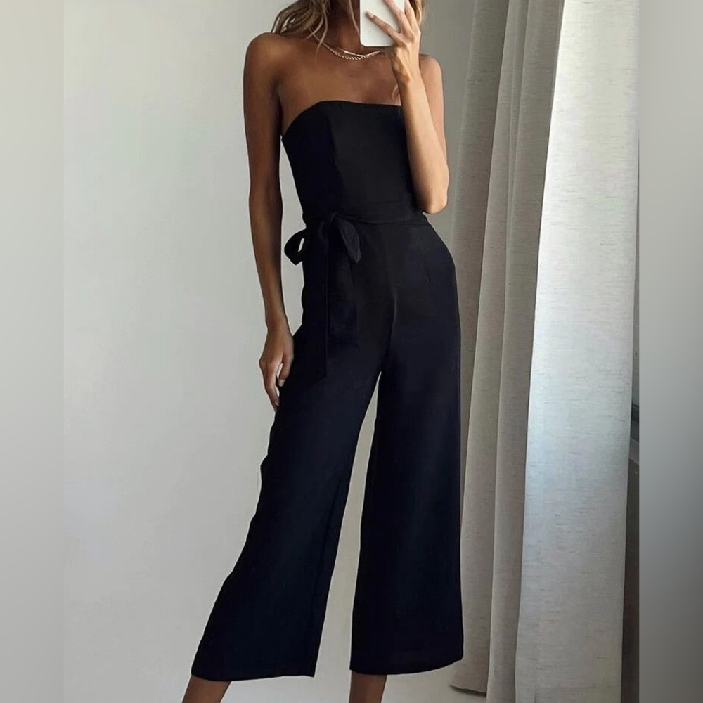 Princess Polly Elegant Black Jumpsuit